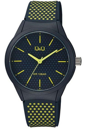 Reloj Q&q Unisex Vr28j035y Azul Sumergible 100m