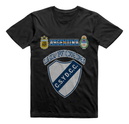 Remera Infantil Negra Club Coronel Cornejo Salta