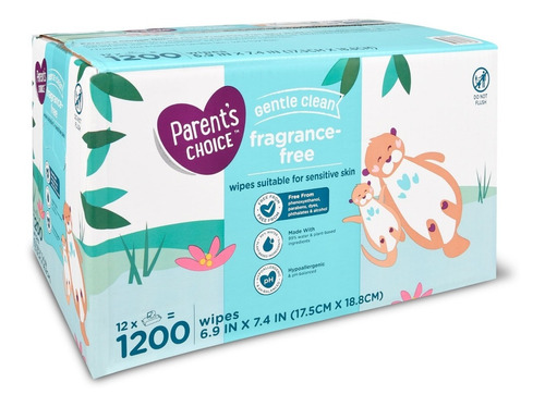 Toallitas Para Bebe Parents Choice Wipes Limpieza Suave 1200
