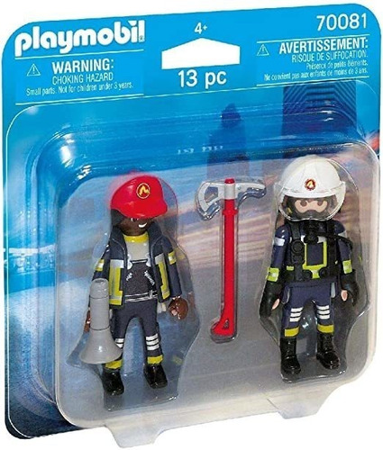 Playmobil  Duo Pack Bombero Y Mujer Colorido