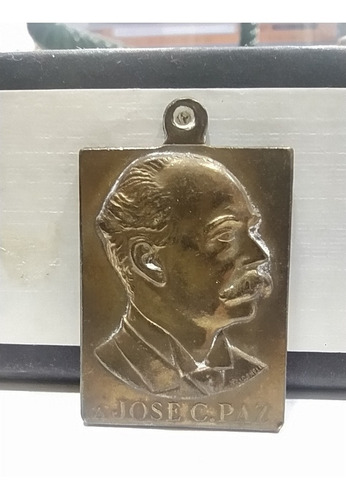 Antigua Medalla Homenaje Periodistas A José C Paz 1942