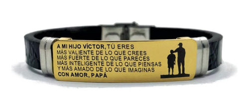 Pulsera Spotify Acero Grabado Láser Personalizado 1164