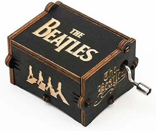 Caja Musical De Madera Coleccionable De The Beatles