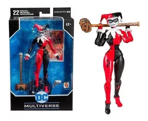 Boneca Dc Multiverse Harley Quinn Arlequina Articulada Fun