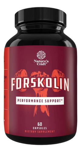 Nature's Craft Forskolin Apoyo Al Rendimiento 60 Caps Sabor Sin Sabor