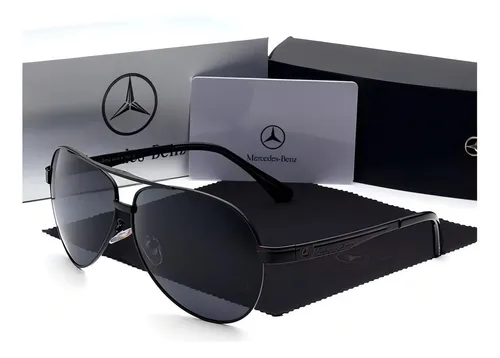 comprar Óculos De Sol Mercedes Benz 737 Lentes Polarizadas Desenho Preto com Vermelho
