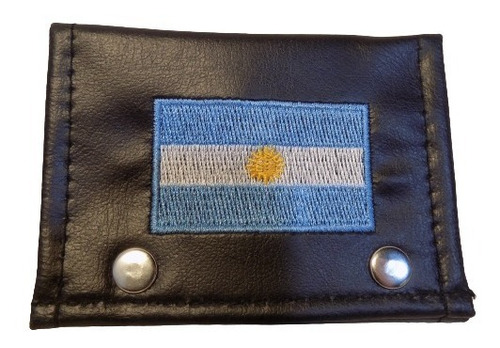 Billeteras De Ruta 40 Bandera Argentina Escudo Cuero Bordada