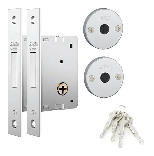 Trava De Segurança Tetra Stam 1001 Dupla Inox Cromado