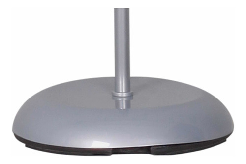 Mainstays Lampara De Piso 180.3 Cm Metal (dorado,plata,café) Color De La Pantalla Plateado