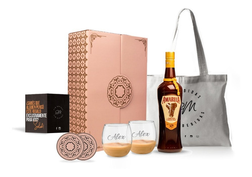 Box Amarula Licor Crema 750cc Import Regalo Para Aniversario