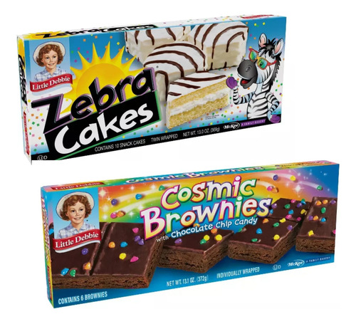 Little Debbie Combo Zebra Cakes & Cosmic Brownies Snack