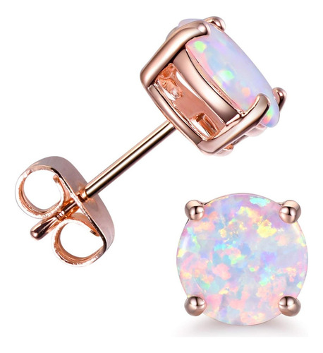 Cerslimo Pendientes De Ópalo De Fuego Multicolores De Piedra