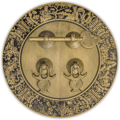 Brass Blessings For Long Life  Juego De Placa Frontal P...