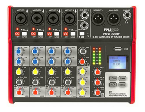 Pyle, Pylepro Pmxu68bt Consola Digital Portátil Profesional