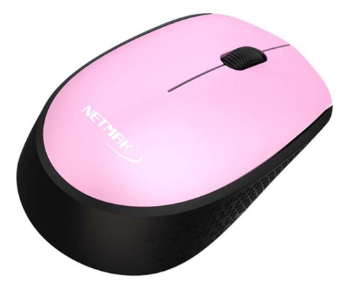 Mouse Inalámbrico Usb Netmak M680 1200dpi Pc Notebook Rosa