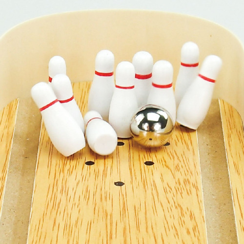Mini Boliche Juego De Mesa Portátil Juguete Creativo