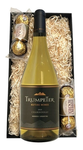 Vino Trumpeter Chardonnay + Chocolates- Regalo- Pérez Tienda