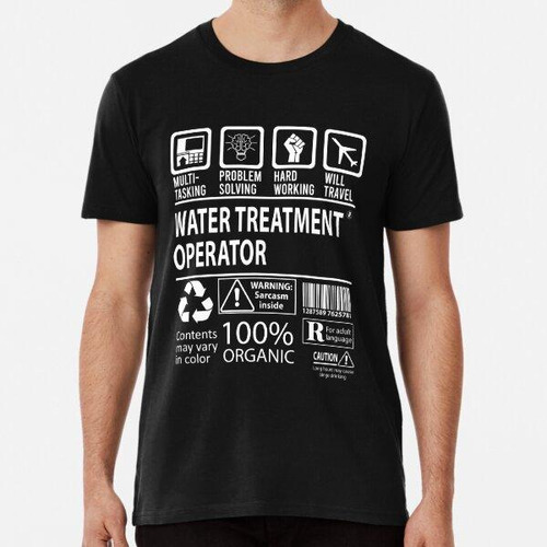 Remera Operador De Tratamiento De Agua - Multitarea Algodon 