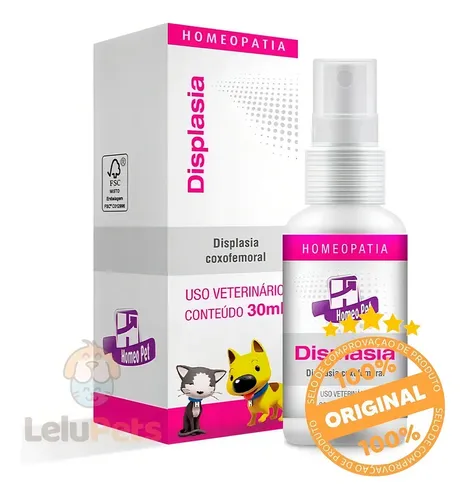Displasia 30ml Homeopatia Cães E Gatos - Real H Fragrância