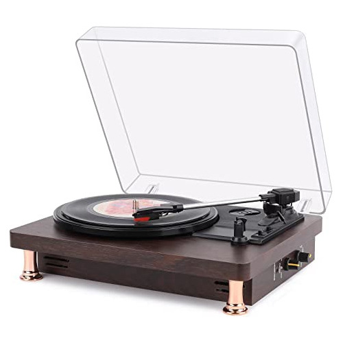 Vintage bluetooth Record Player,turntables For Vinyl R...