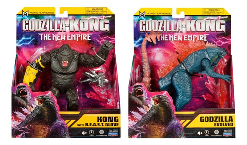 Pack De 2 Figuras Godzilla X Kong The New Empire La Pelicula