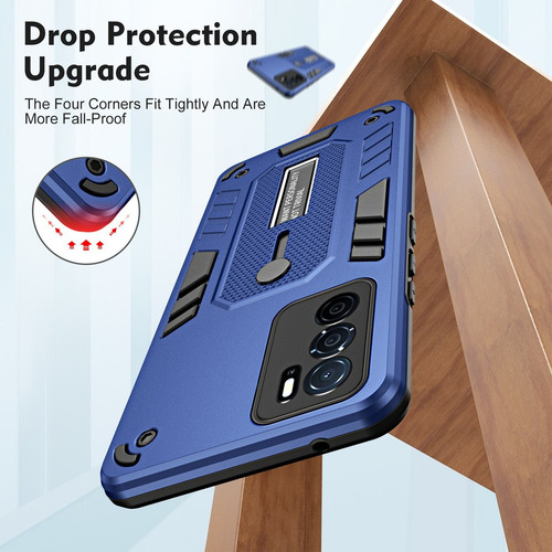 Funda Para Oppo A16/a16s, Soporte Metálico Con Película De V