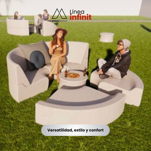 Camastro Modular Mordan Design Blanco