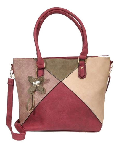 Cartera Combinada Simil Cuero Bag Stage Su2233 Maple Cuotas