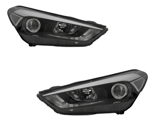 Par Farol Tucson 2017 18 19 20 21 2022 Eletrico Com Motor
