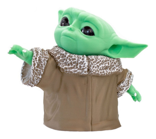 Imagen 1 de 5 de Baby Yoda Star Wars Figura Impresa En 3d Excelente Calidad