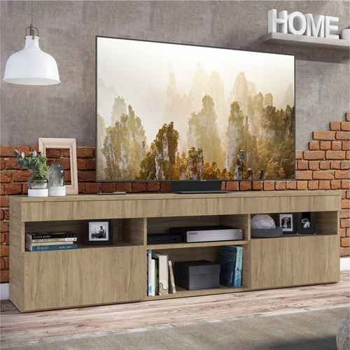 Imagen 5 de 6 de Mueble Rack Paris Para Tv 65 Pulgadas En Madera Rustic