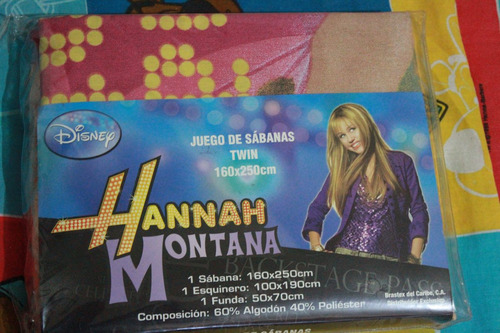 Juego De Sabana Hannah Montana Twin Brasilera
