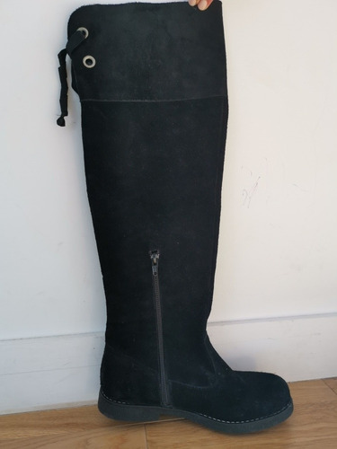 Botas Bucaneras De Gamuza Caña Alta Talle 37