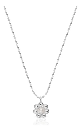 Dije de plata Tous Collar y dise o de collar corto de plata flor y