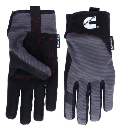 Mechanic Glove - Guantes De Trabajo De Cuero Sintético Gris 