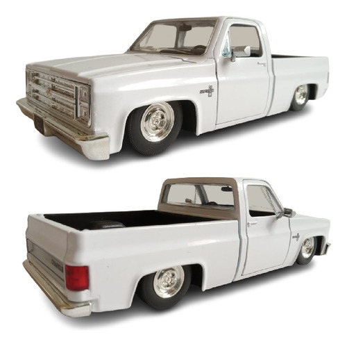 Camioneta Chevy Cheyenne 1985 C10 Custom Jada 1/24 (Reacondicionado)