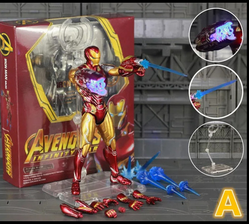 Imagen 2 de 7 de Figura Iron Man Mk50 Infinity War Articulable Shfiguarts