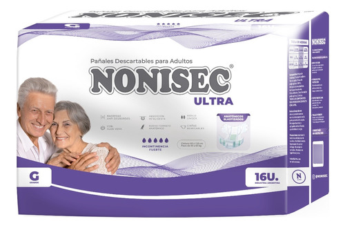 Nonisec Ultra Elastizado Anatomico Grande X 80 