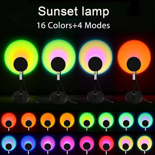 Proyector Led De 16 Colores Con Control Remoto