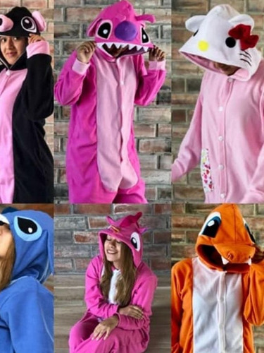 Imagen 6 de 9 de Pijamas Disfraz Kigurumi Niños Y Adultos