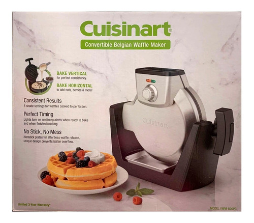 Cuisinart Maquina Gofr Belga Convertible Para Hornear