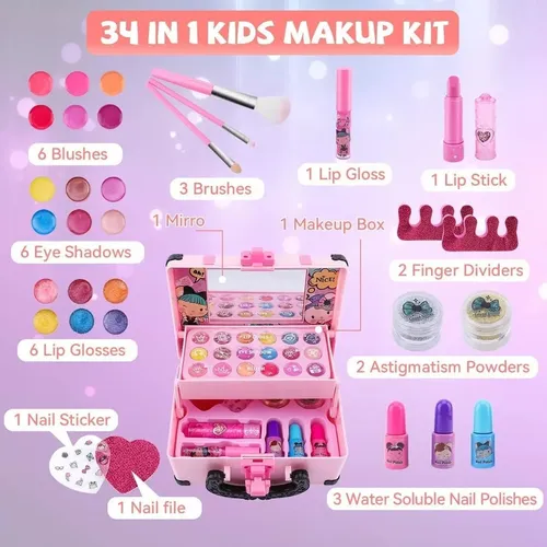 Neceser De Maquillaje Completo Infantil Little Princess Co