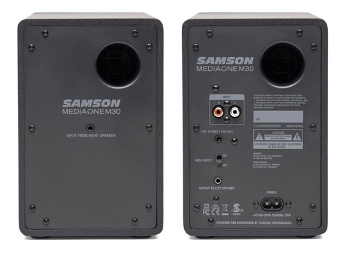 Imagen 3 de 4 de Samson M30 Monitores De Estudio Activo + Pasivo De 3