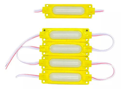 Modulo Led Cob Dome 6 Led 12v Alta Potencia Cartele Amarillo