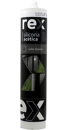 Silicona Titanio Acetica 300ml Rex/mimbral