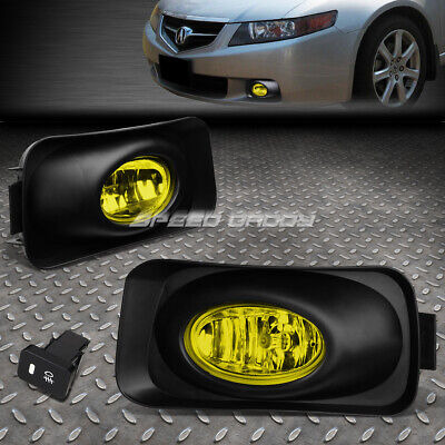 For 04-05 Acura Tsx Amber Lens Bumper Driving Fog Light  Ddq