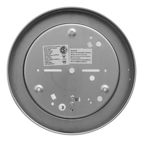 Lámpara De Techo 60 W De 25 Cm Casa Bonita 122440 Smac Color Plateado
