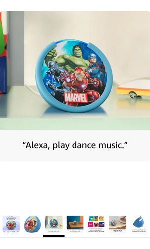 Echo Pop Alexa Diseño De Niños Marvel