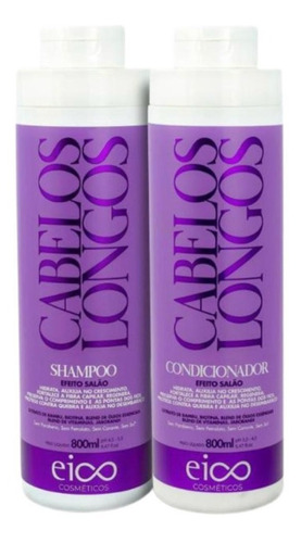 Eico Cabelos Longos Kit Shampoo + Condicionador 800ml