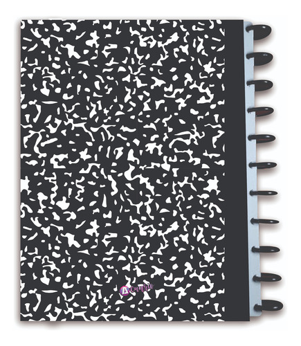 Cuaderno De Discos Profesional Compostic Negra 2 Separadores Composition Negra Sticker